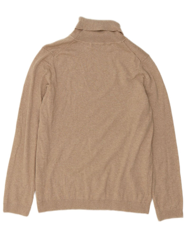 Zara Boys Roll Neck Jumper πουλόβερ 13-14 ετών Μπεζ βαμβακερό κλασικό