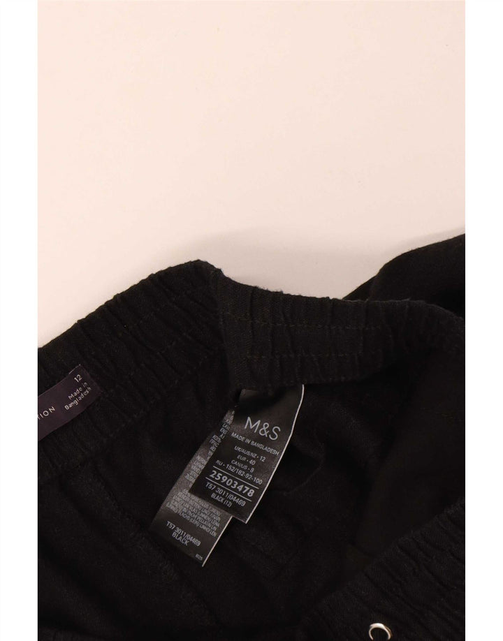 Marks & Spencer Γυναικείο σορτς Chino UK 12 Medium W30 Μαύρο λινό