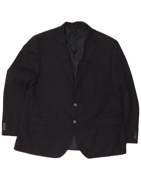 Marks & Spencer Ανδρικό μπουφάν σακάκι με 2 κουμπιά UK 48 4XL Navy Blue Polyester