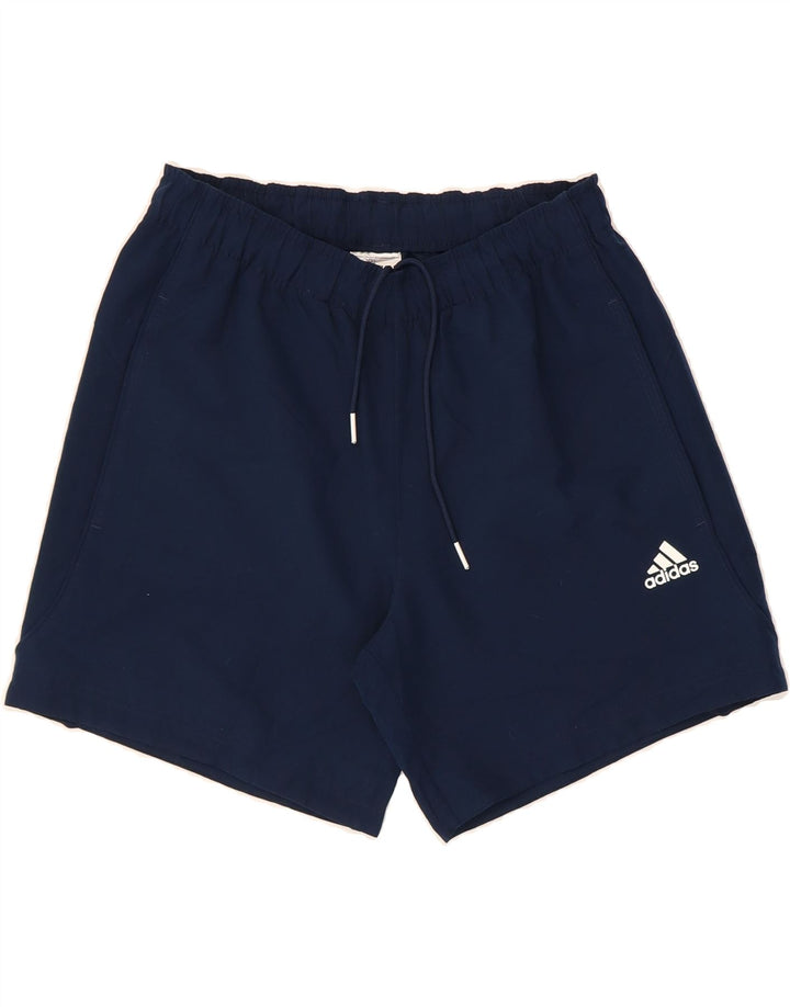ADIDAS Mens Climalite Sport Shorts Small  Navy Blue Polyester Vintage Adidas and Second-Hand Adidas from Messina Hembry 