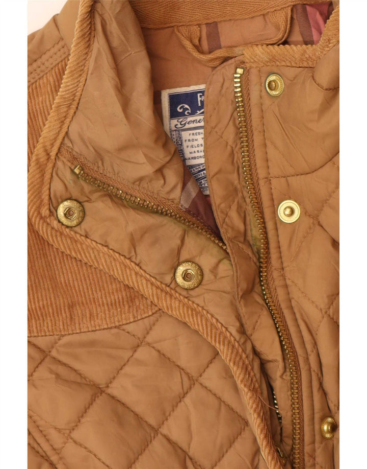 Joules Γυναικείο Καπιτονέ μπουφάν UK 8 Small Beige Polyamide