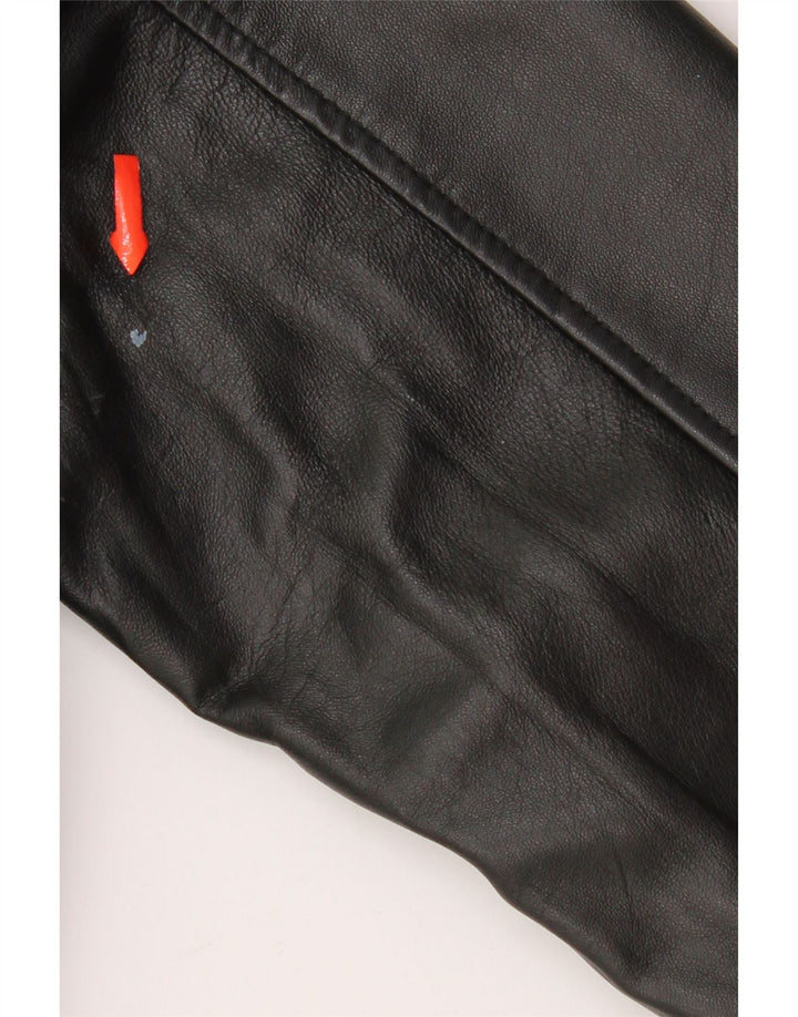 Ανδρικό δερμάτινο μπουφάν Conbipel Bomber IT 48 Medium Black Leather