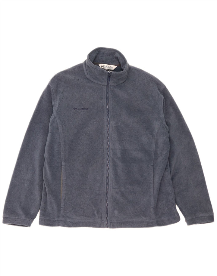 Columbia Γυναικείο μπουφάν Fleece UK 16 Large Navy Blue Polyester