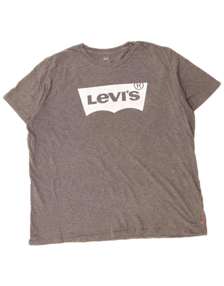Ανδρικό γραφικό T-Shirt LEVI'S Top 2XL Γκρι βαμβακερό