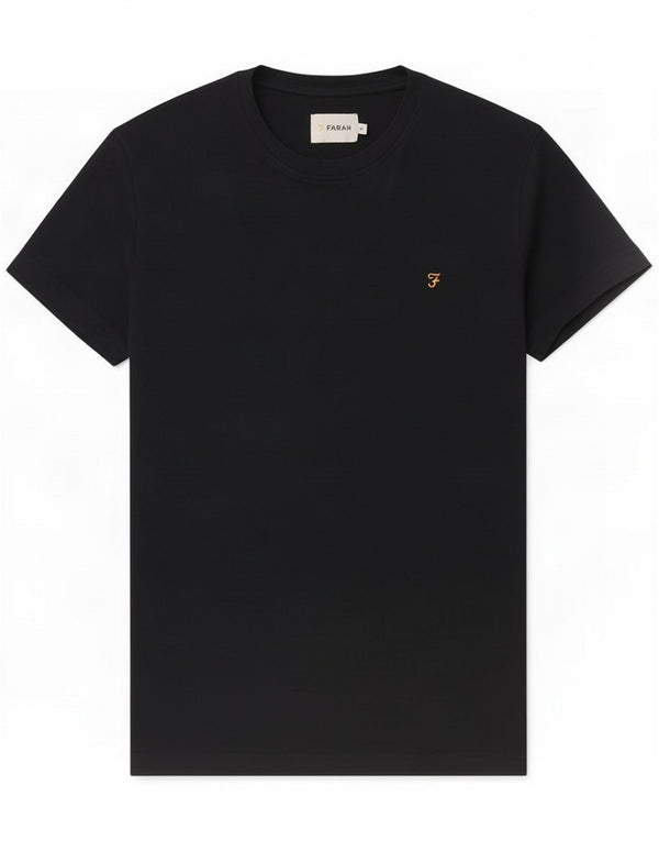Farah Ανδρικό T-Shirt Top Medium Navy Blue Cotton