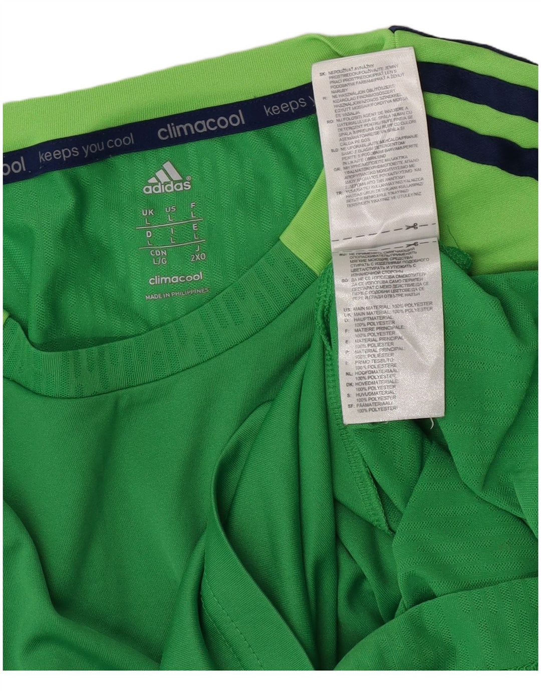 Adidas Ανδρικό γιλέκο Climacool Top Large Green Colourblock Πολυεστέρας