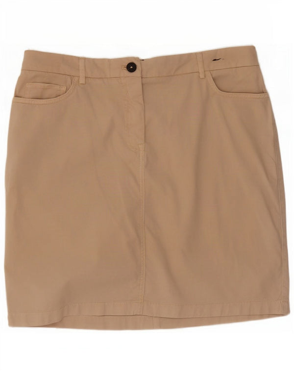 Tommy Hilfiger Γυναικεία Μίνι Φούστα UK 14 Μεγάλη W32 Μπεζ βαμβακερή