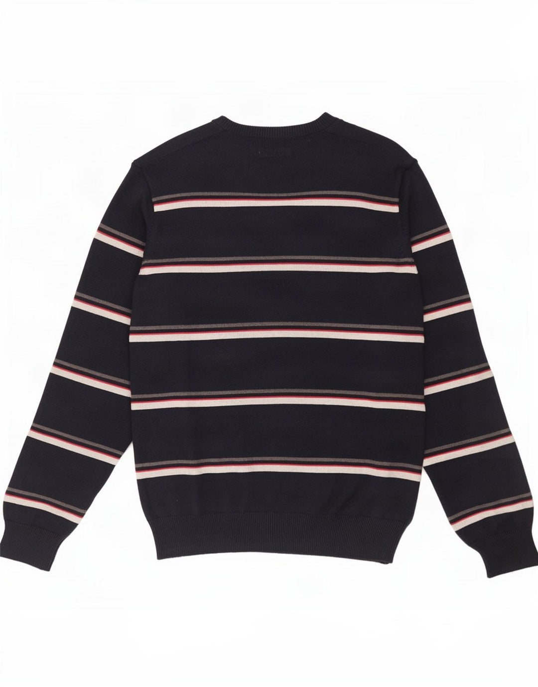 Ανδρικό πουλόβερ Marks & Spencer Blue Harbor με λαιμόκοψη με λαιμόκοψη με μεσαίο ριγέ