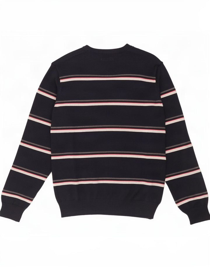 Ανδρικό πουλόβερ Marks & Spencer Blue Harbor με λαιμόκοψη με λαιμόκοψη με μεσαίο ριγέ