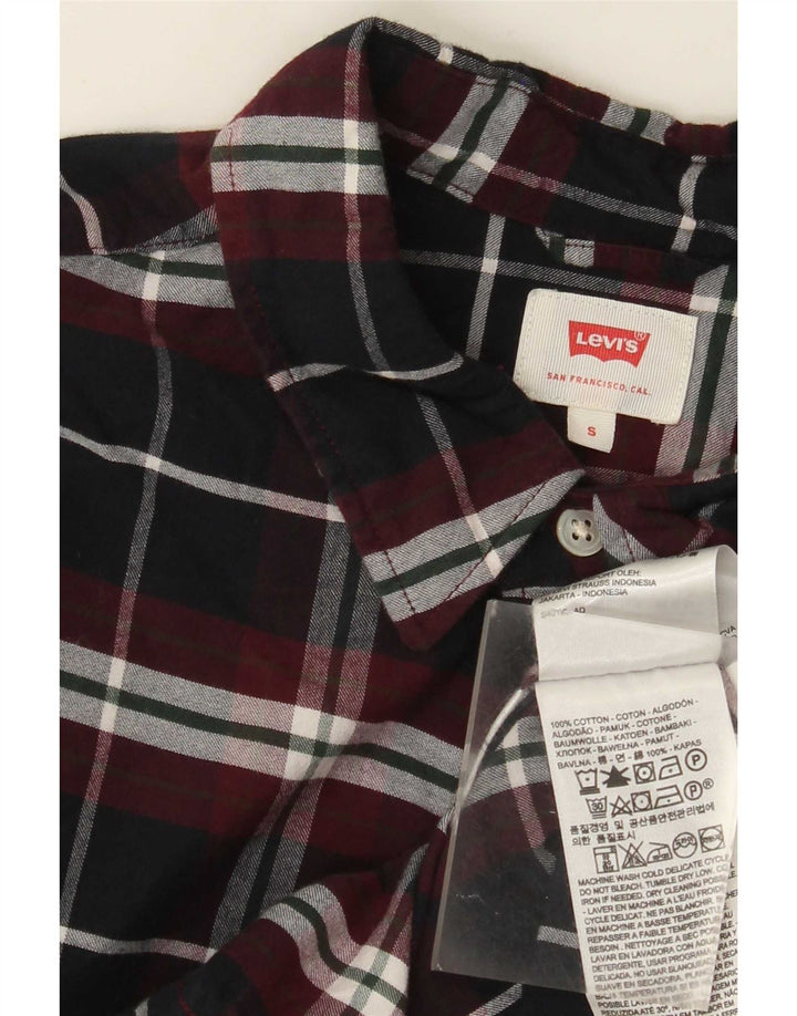 Ανδρικό φανελένιο πουκάμισο Levi's Small Black Check Cotton