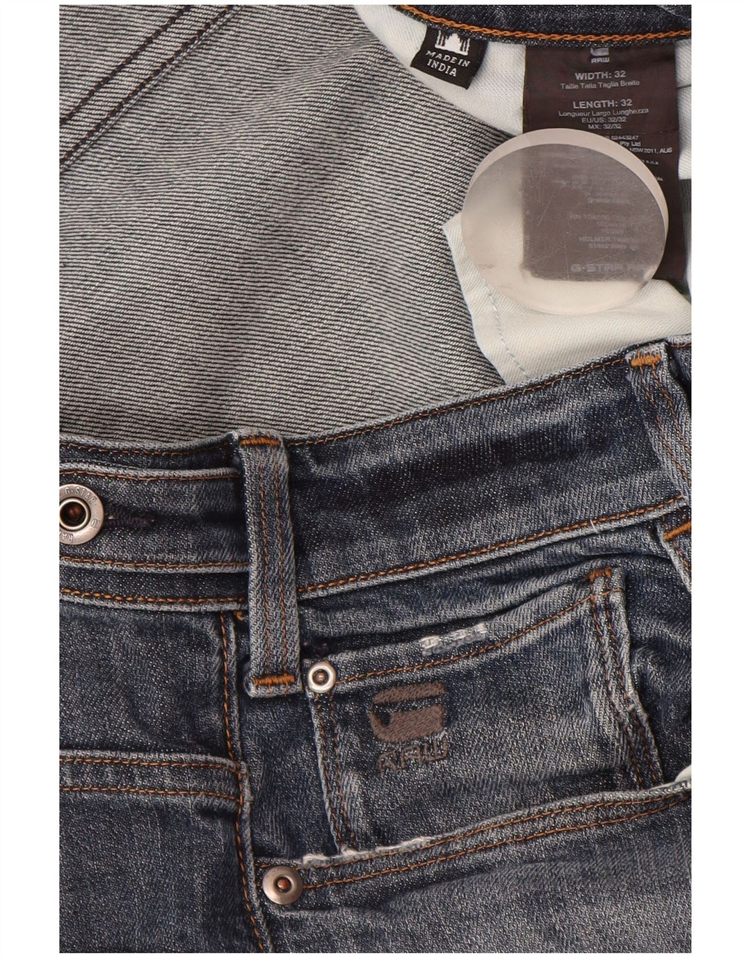 Ανδρικό τζιν κωνικό G-Star W32 L32 Navy Blue Cotton