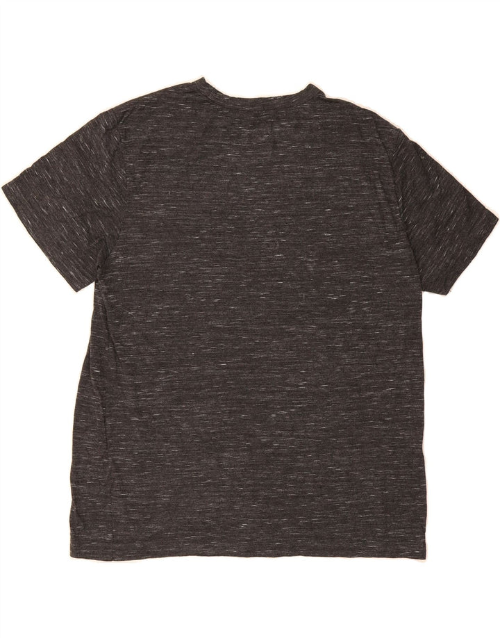 LEE Mens T-Shirt Top Large Black Flecked Cotton Vintage Lee and Second-Hand Lee from Messina Hembry 