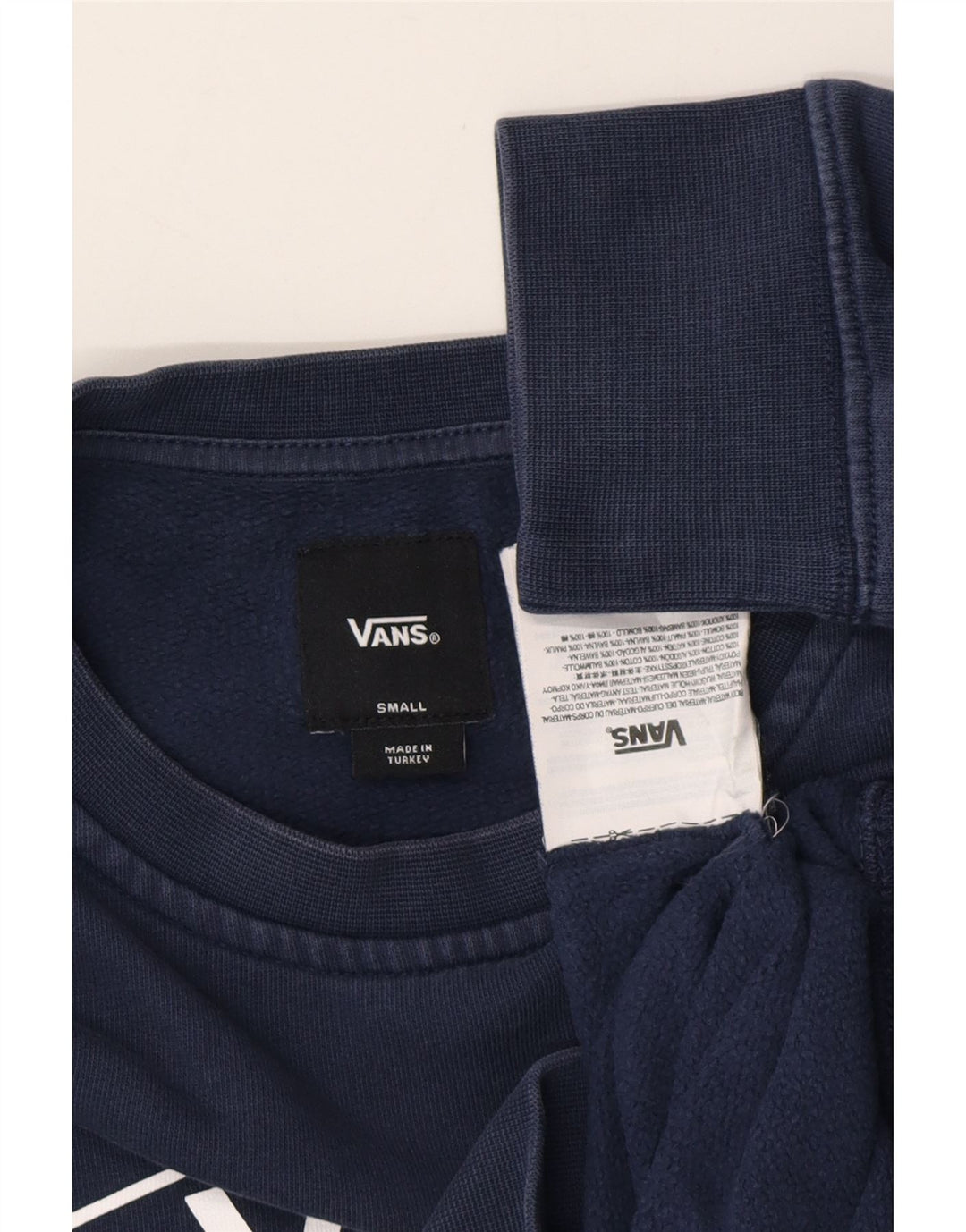 VANS Ανδρικό γραφικό φούτερ Jumper Small Navy Blue Cotton