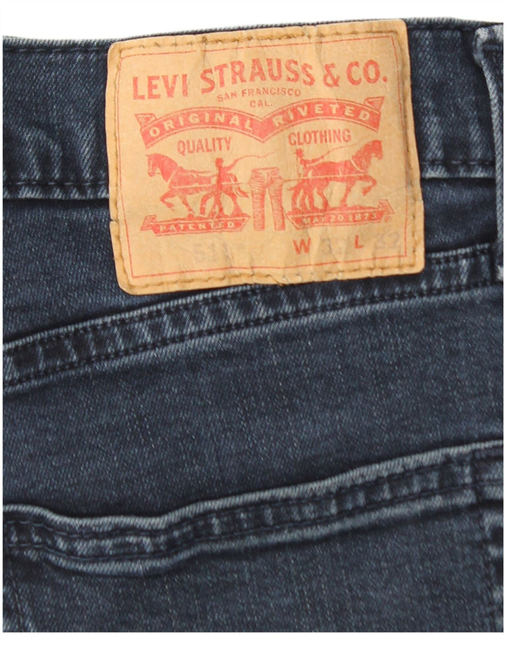 LEVI'S Ανδρικό 511 Slim Jeans W32 L32 Navy Blue Cotton