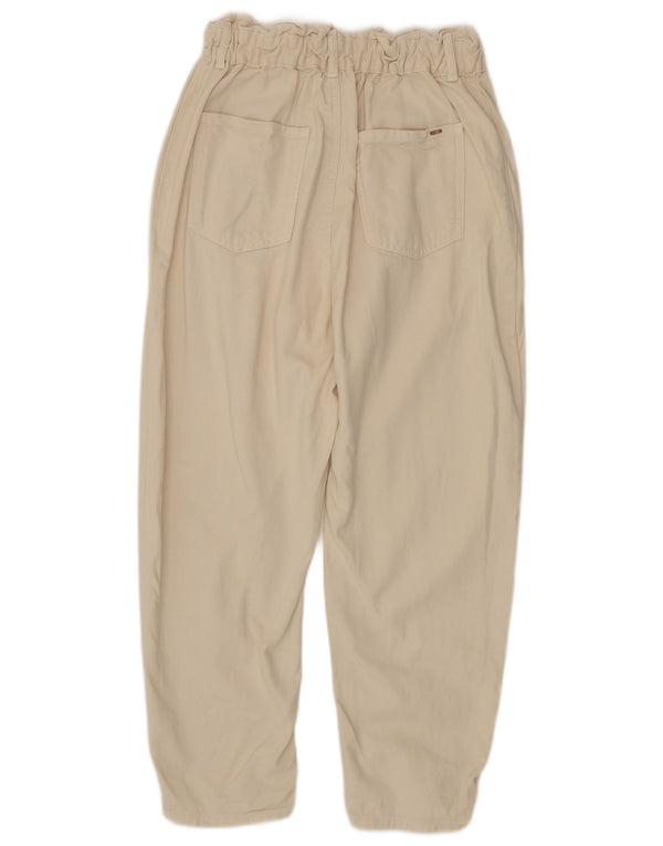 Zara γυναικείο ψηλόμεσο τζιν EU 40 Medium W30 L25 Μπεζ βαμβακερό