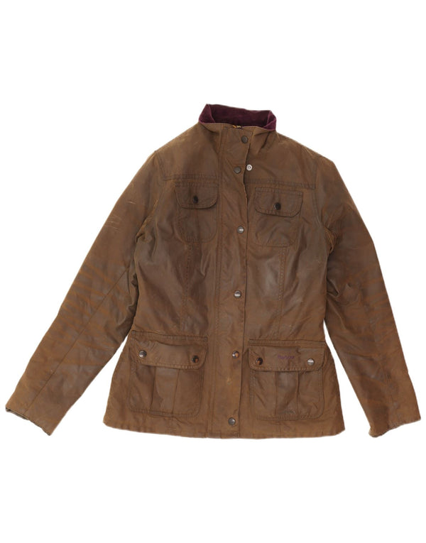 Barbour Γυναικείο κερωμένο βαμβακερό μπουφάν UK 10 Small Brown Βαμβακερό