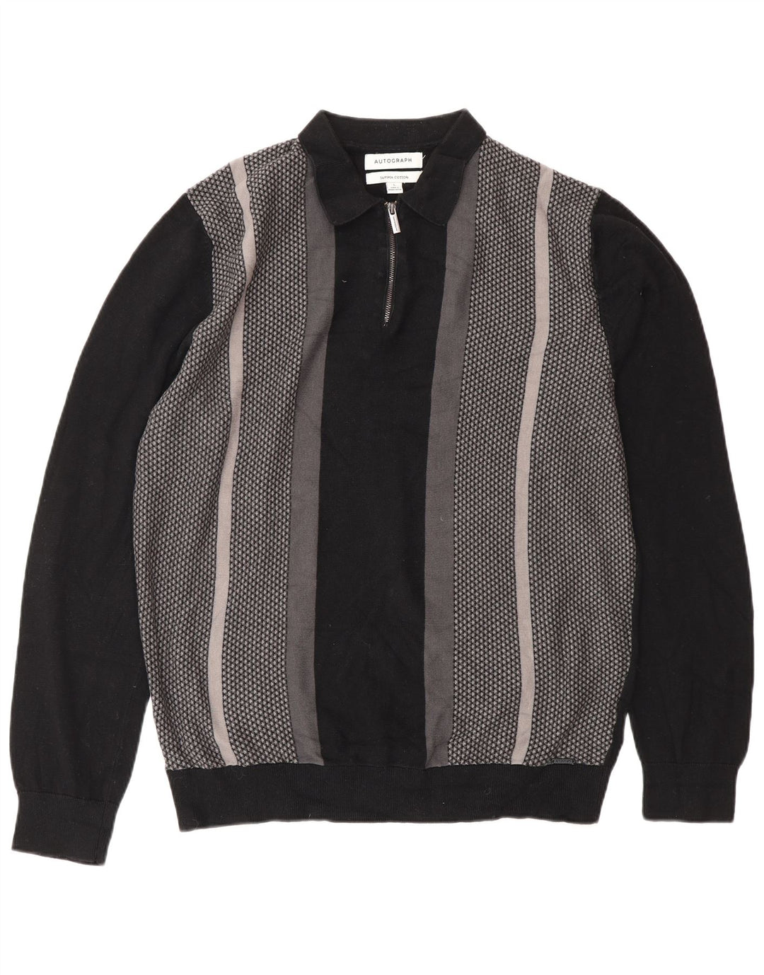 Marks & Spencer Ανδρικό πουλόβερ Polo Large Μαύρο