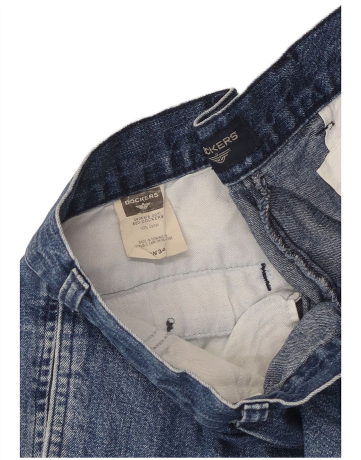 Dockers Γυναικείο τζιν σορτς W34 μεγάλο μπλε βαμβακερό
