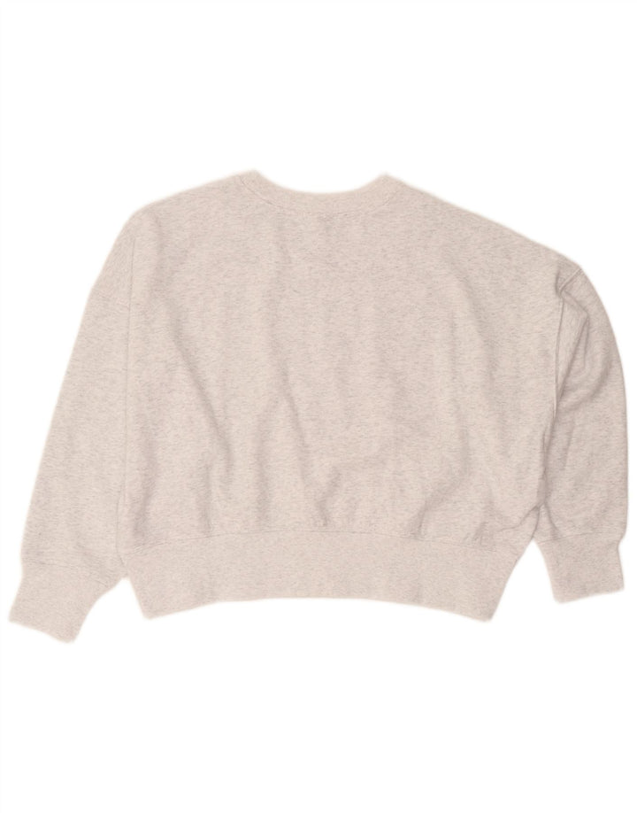 Dkny Γυναικεία Crop Graphic Φούτερ μεγάλου μεγέθους Jumper UK 10 Small Grey