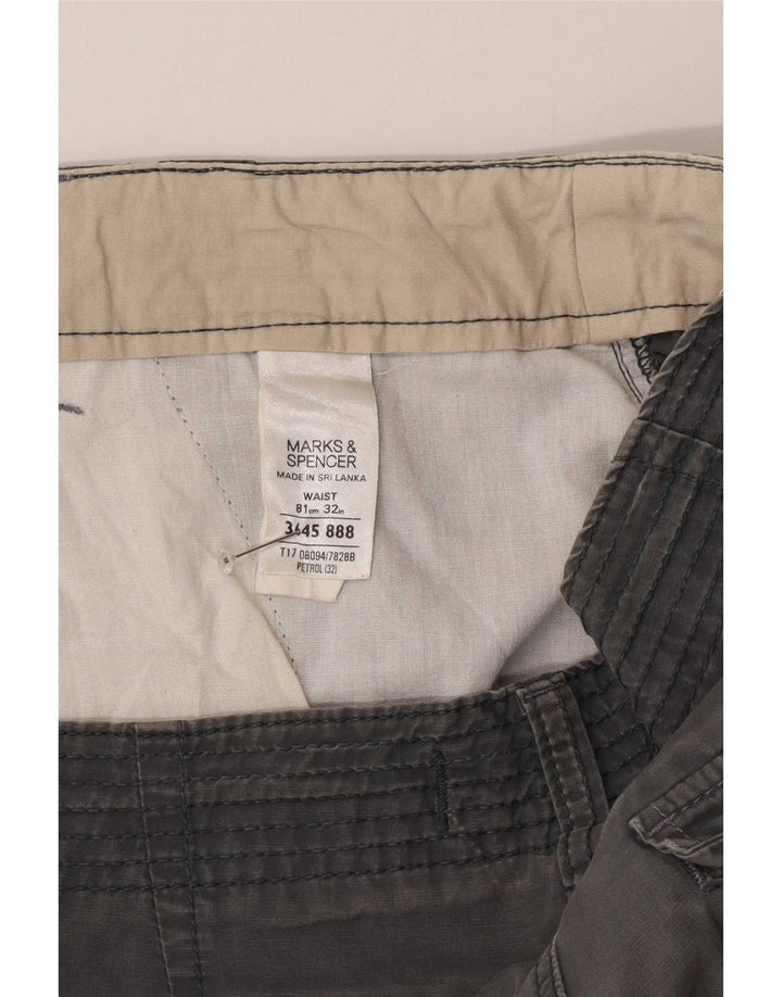 Ανδρικό σορτς Cargo Marks & Spencer W32 Βαμβακερό μεσαίο γκρι