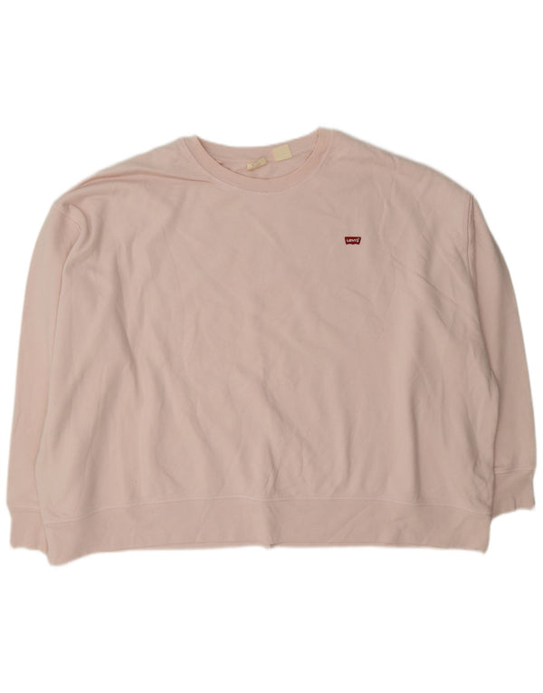 Γυναικείο φούτερ Levi's Jumper UK 24 4XL Ροζ Βαμβακερό