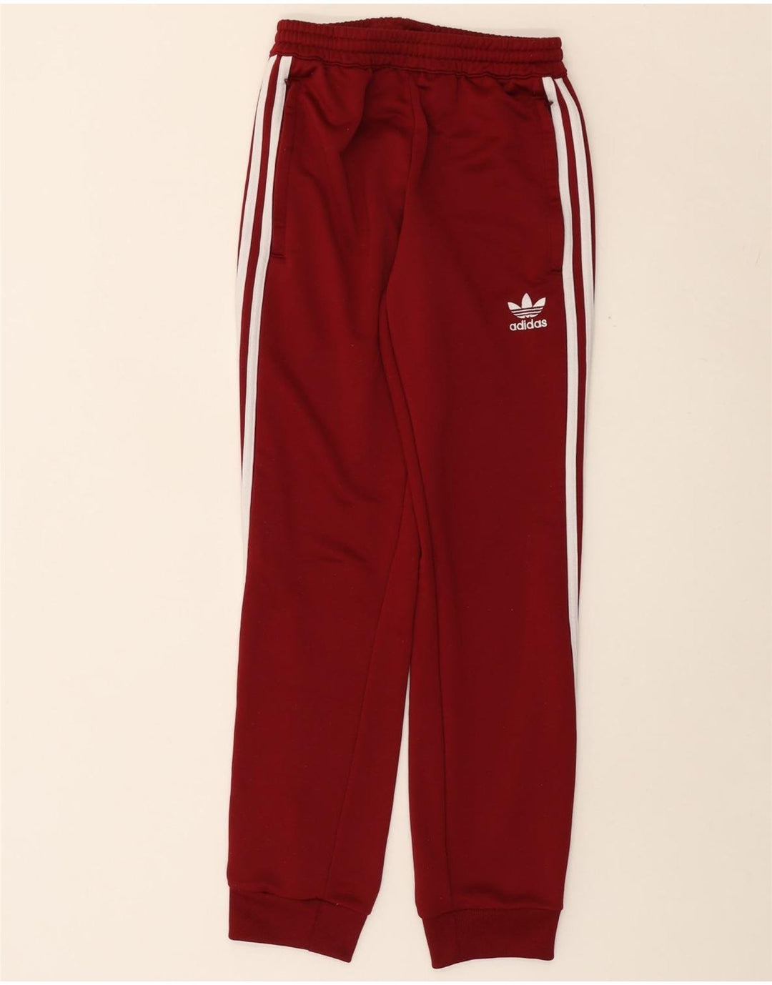 Ανδρική φόρμα ADIDAS Παντελόνι Joggers XS Βουργουνδίας Πολυεστέρας