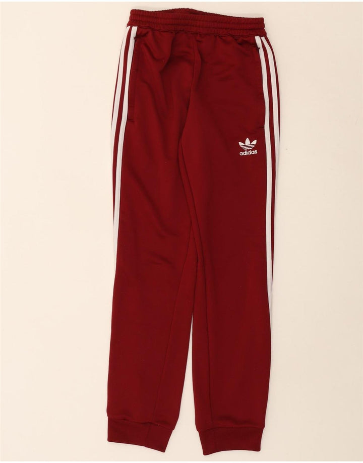 Ανδρική φόρμα ADIDAS Παντελόνι Joggers XS Βουργουνδίας Πολυεστέρας