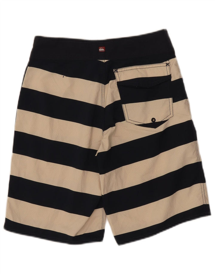 Quiksilver Boys Swimming Short 9-10 Years Navy Blue ριγέ πολυεστέρας