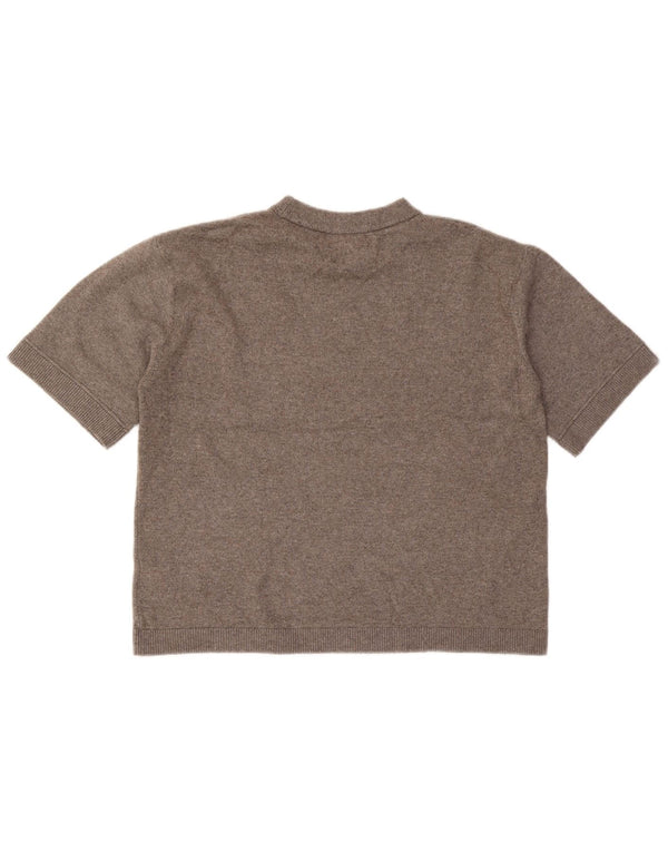Marks & Spencer Γυναικείο πουλόβερ με λαιμόκοψη UK 14 Medium Grey