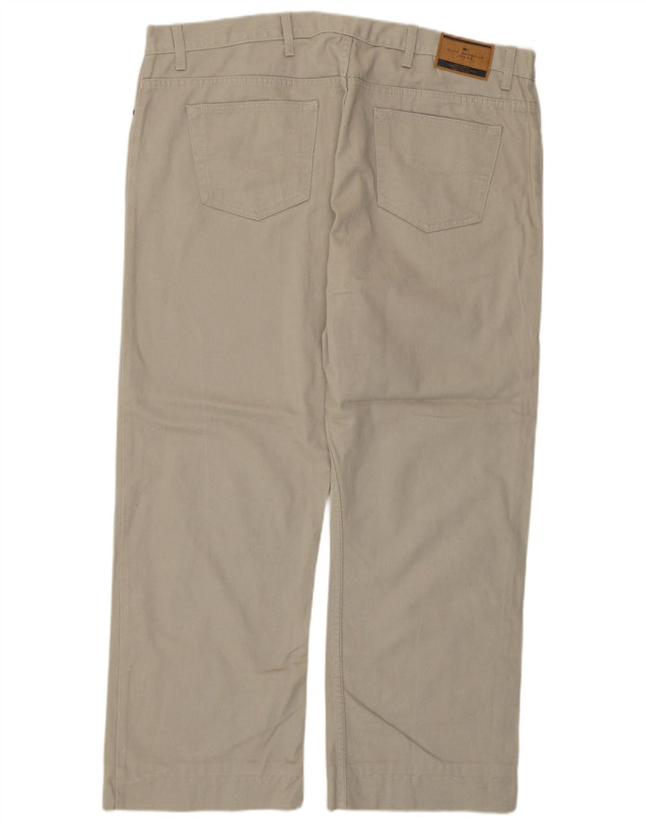 Marks & Spencer Ανδρικό Μπλε Harbour Casual Παντελόνι W42 L27 Γκρι βαμβακερό