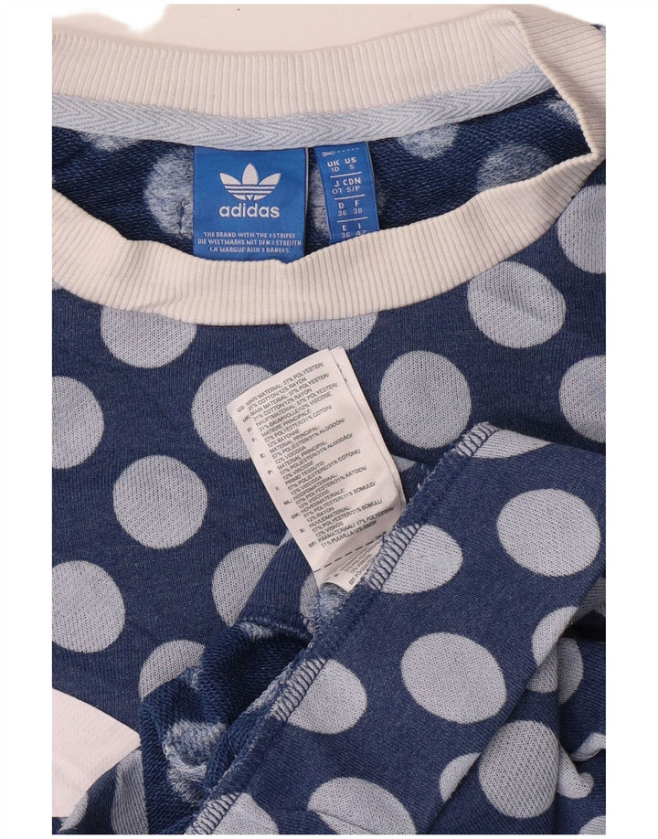 Γυναικείο Φούτερ Adidas Graphic Jumper UK 10 Small Blue Polyester
