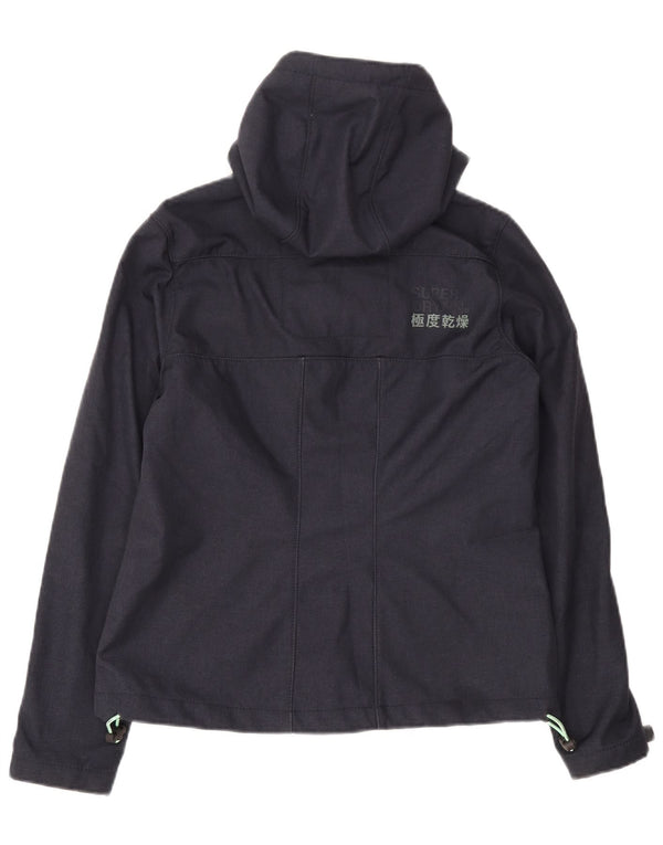 Ανδρικό μπουφάν Windtrekker με κουκούλα Superdry UK 38 Medium Navy Blue