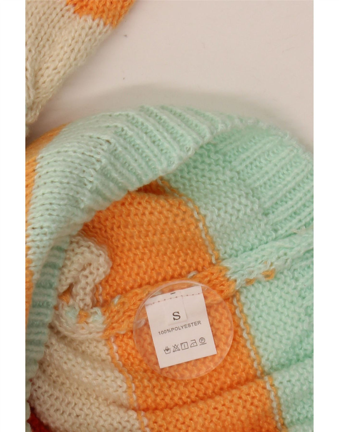 Γυναικείο πουλόβερ με λαιμό χελώνα VINTAGE UK 10 Small πολύχρωμο