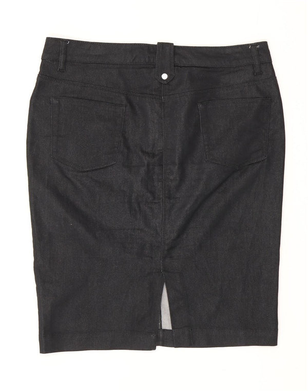 Conte of Florence Γυναικεία Pencil Φούστα IT 42 Medium W30 Navy Blue Cotton