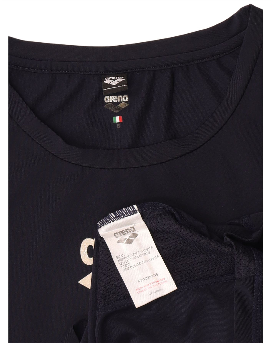 Γυναικείο γραφικό μπλουζάκι Arena Top UK 10 Small Navy Blue Polyester