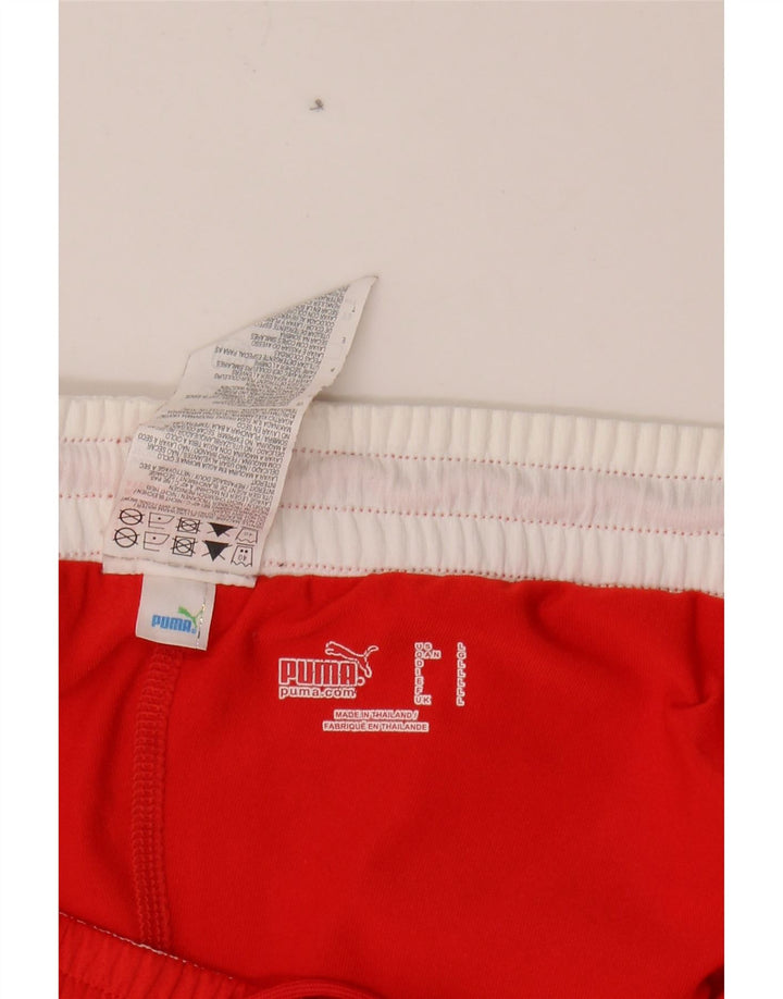 PUMA Mens Sport Shorts Large Red Colourblock Polyester Vintage Puma and Second-Hand Puma from Messina Hembry 