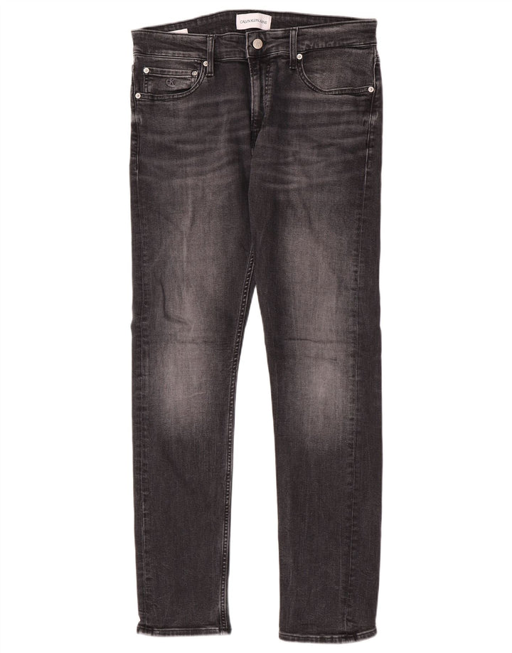 Calvin Klein Ανδρικό Slim Jeans W32 L32 Γκρι βαμβακερό