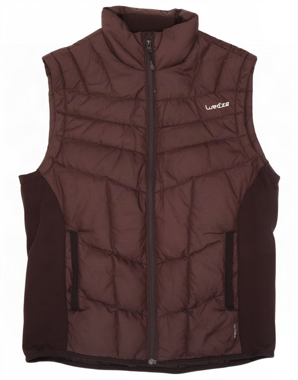 Wed Ze Mens με επένδυση Gilet UK 38 Medium Brown Colorblock Πολυαμίδιο