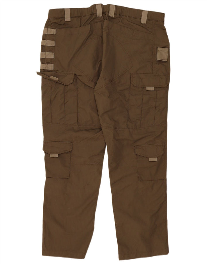 Δωρεάν Ανδρικό Παντελόνι Soldier Slim Cargo W42 L33 Khaki Polyester