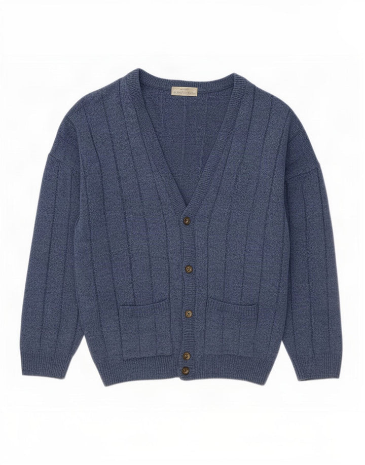 Marks & Spencer Ανδρικό πουλόβερ St. Michael Cardigan XL Navy Blue Acrylic