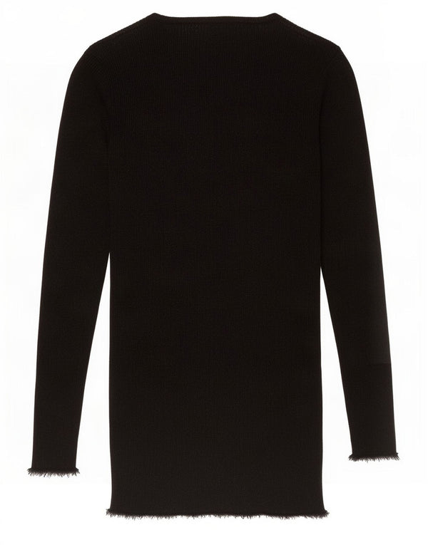 Zara γυναικείο μπλουζάκι μακρυμάνικο UK 12 Medium Black Flecked