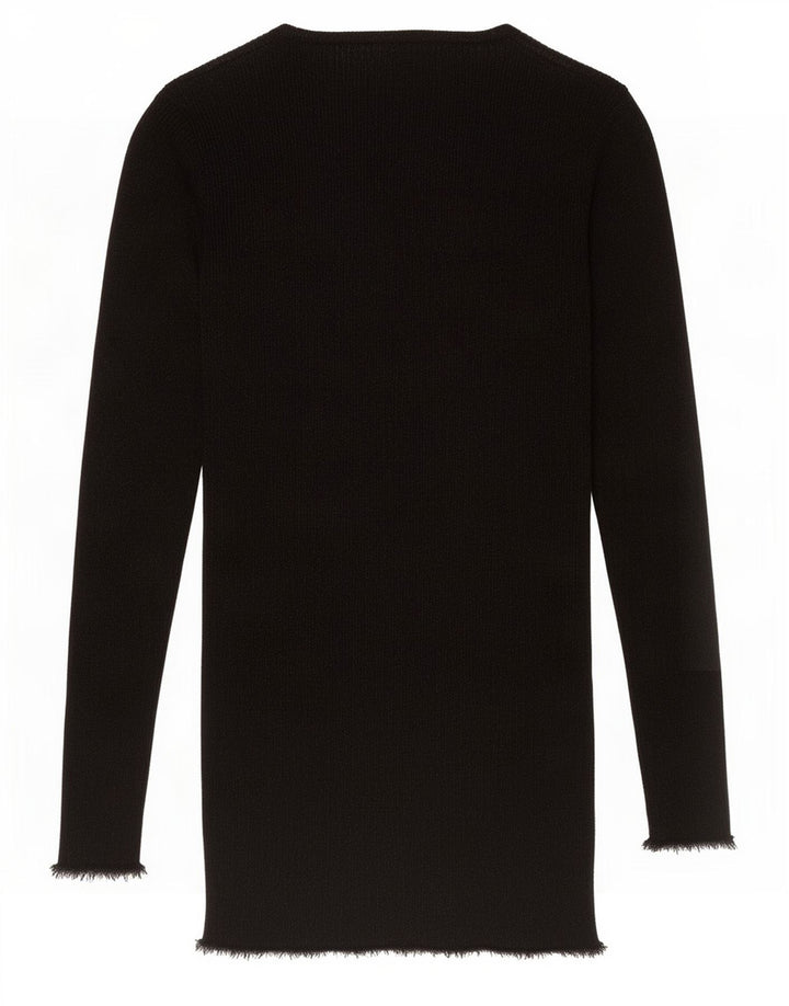 Zara γυναικείο μπλουζάκι μακρυμάνικο UK 12 Medium Black Flecked