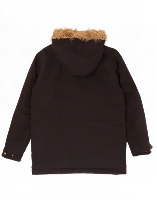 Jack & Jones Ανδρικό μπουφάν Parka με κουκούλα UK 38 Medium Black Polyester