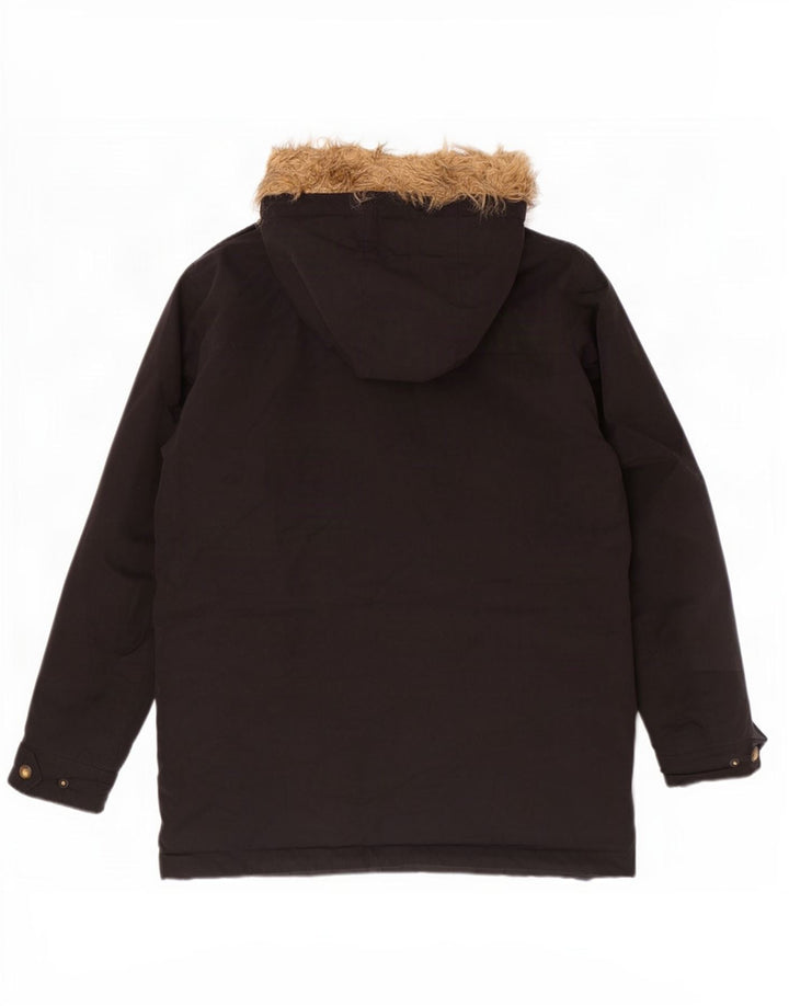 Jack & Jones Ανδρικό μπουφάν Parka με κουκούλα UK 38 Medium Black Polyester
