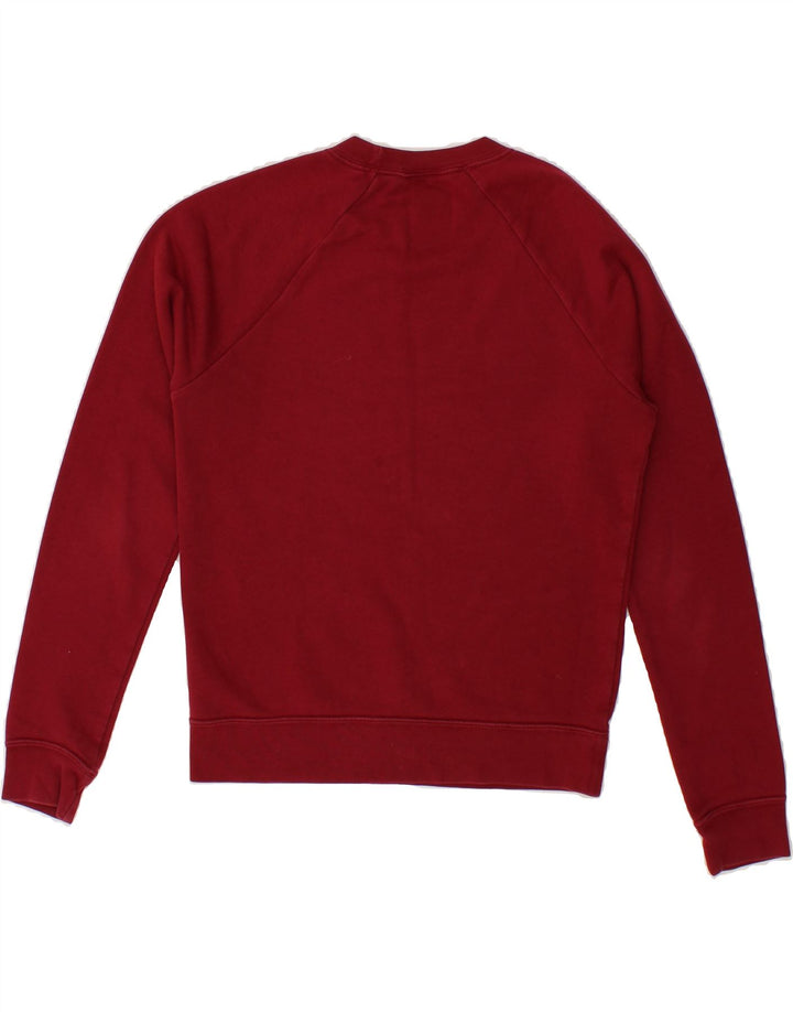 NIKE Womens Oversized Sweatshirt Jumper UK 6 XS Red Cotton Vintage Nike and Second-Hand Nike from Messina Hembry 
