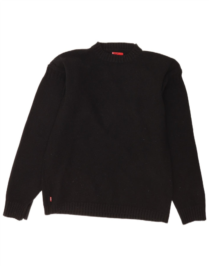 Ανδρικό πουλόβερ Levi's Crew Neck Jumper Large Black Lambswool