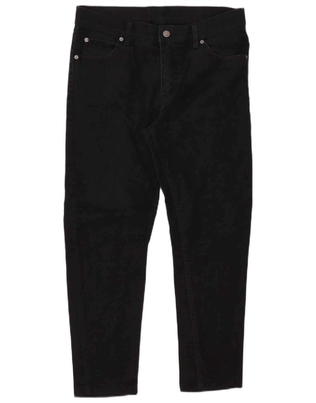 Cheap Monday Womens Crop Slim Jeans W33 L25 Black Cotton