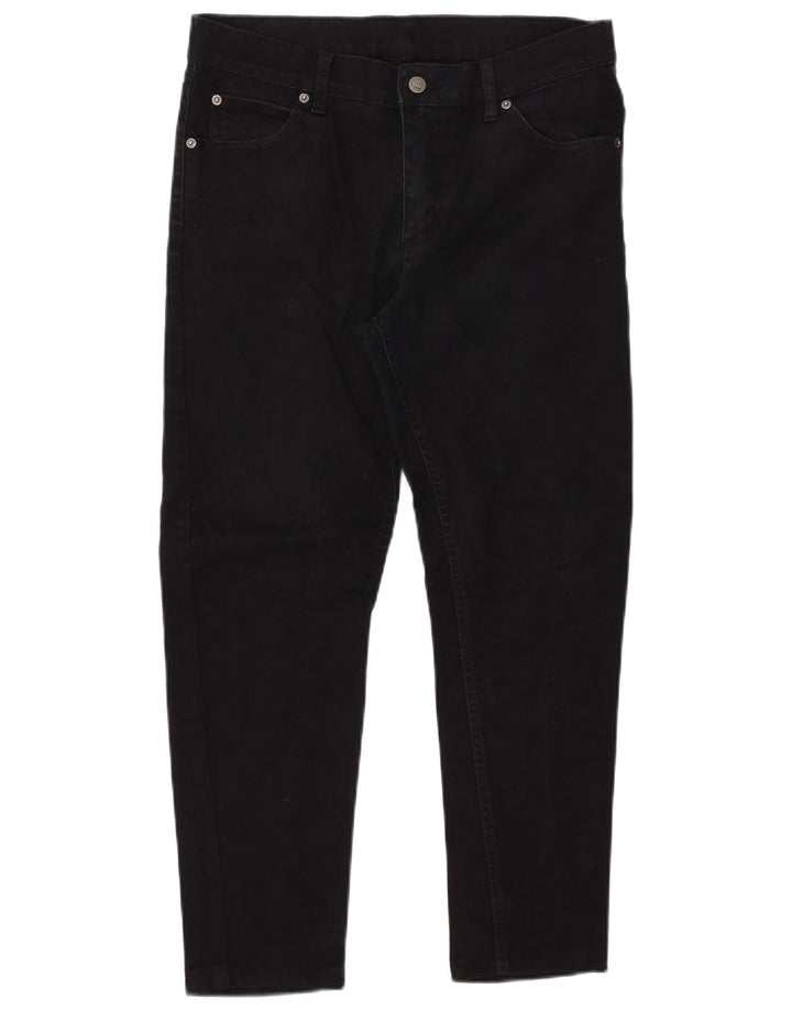Cheap Monday Womens Crop Slim Jeans W33 L25 Black Cotton