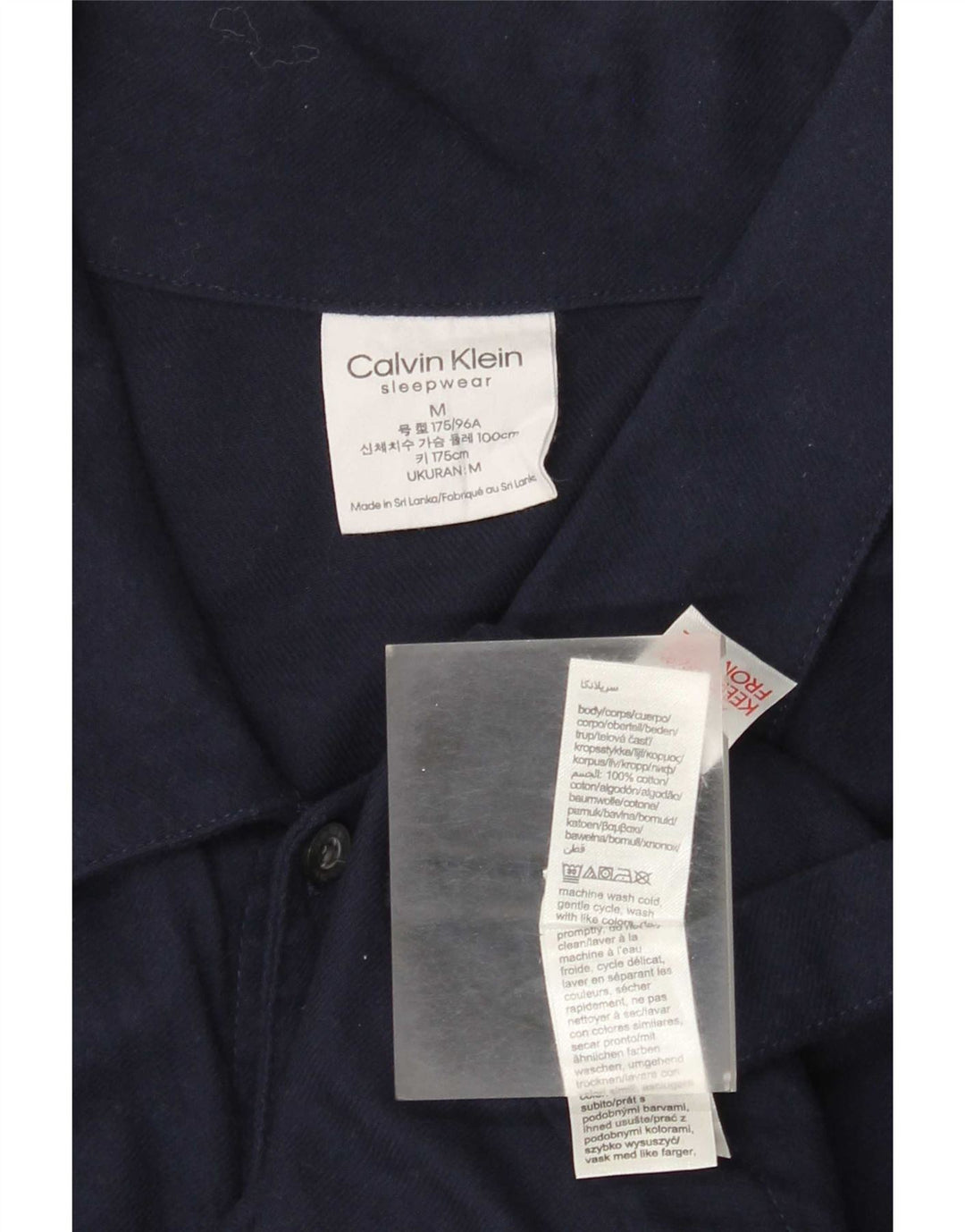 Ανδρικό πουκάμισο Calvin Klein, μεσαίο μπλε βαμβακερό