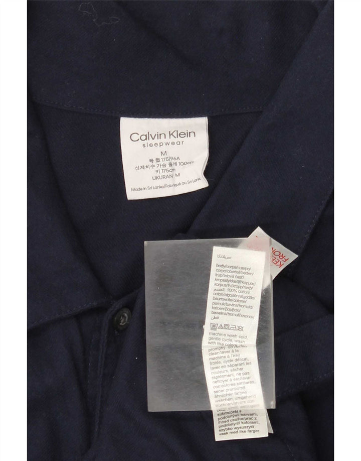 Ανδρικό πουκάμισο Calvin Klein, μεσαίο μπλε βαμβακερό